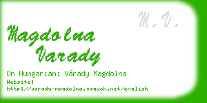 magdolna varady business card