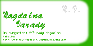 magdolna varady business card